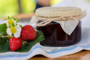 Güzel, lezzetli, tatlı, reçel, zarif, sağlıklı yemekler.