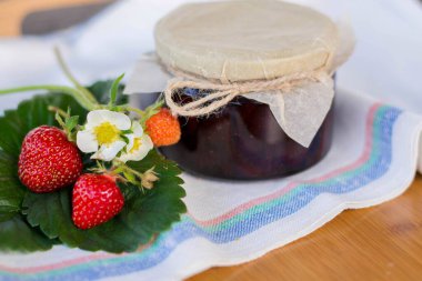 Güzel, lezzetli, tatlı, reçel, zarif, sağlıklı yemekler.