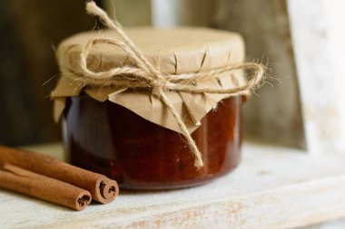 Güzel, lezzetli, tatlı, reçel, zarif, sağlıklı yemekler.