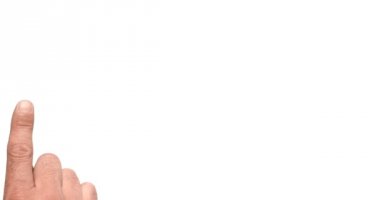 Mavi Turuncu grafik animasyon parmak