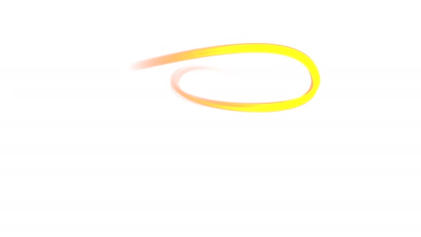 Rayo de luz dorado sobre blanco — Vídeos de Stock