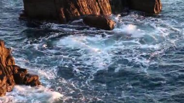 Sahil Cinque Terre yakınındaki taş