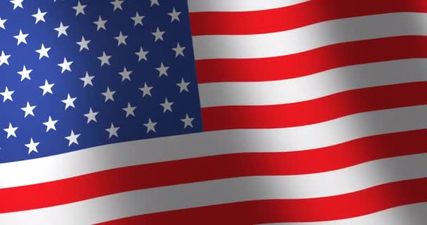 Flag United States moving wind — Stock Video