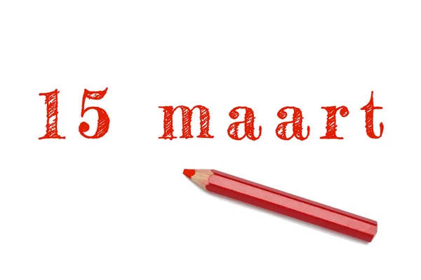 15 скетч тексту червоний олівець — стокове фото