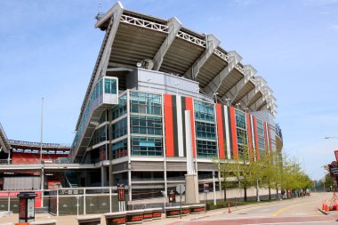 Cleveland, Ohio-ABD 17 Mayıs 2020 Birinci Enerji Stadyumu. NFL Cleveland Browns 'un evi.