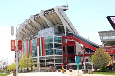 Cleveland, Ohio-ABD 17 Mayıs 2020 Birinci Enerji Stadyumu. NFL Cleveland Browns 'un evi.