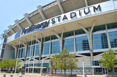 Cleveland, Ohio-ABD 17 Mayıs 2020 Birinci Enerji Stadyumu. NFL Cleveland Browns 'un evi.