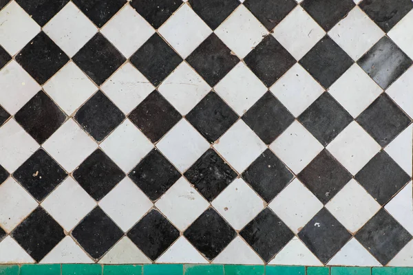 Black White Ceramic Tiles Checkerboard Pattern Royalty Free Stock Images