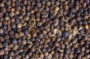 Makro karabiberli. Bezelyeler.