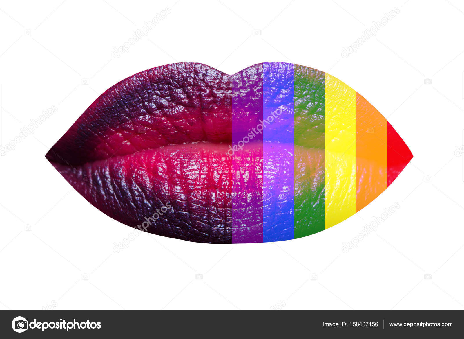 Czarny lesbijski pocałunek na języku
