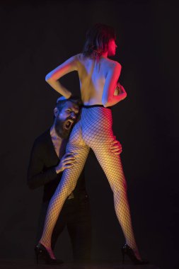 Çift tutku konsepti. Erkek ve kadın. Yetişkin duyguları..
