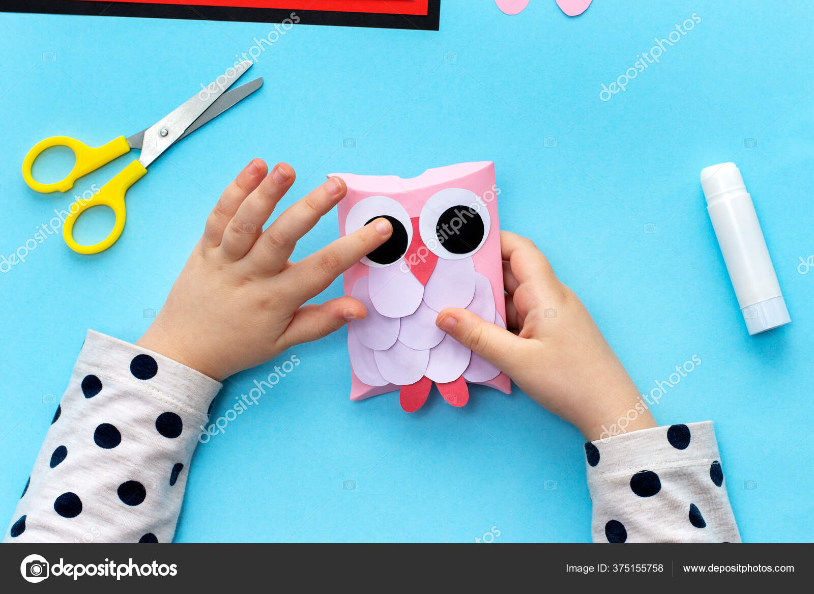 TP Roll Owl Pillow Boxes - Fun Crafts Kids