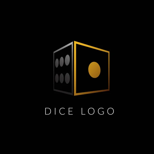 Lüks zar logosu. Logo, simge, şablon vs. için mükemmel. Oyun sembolü