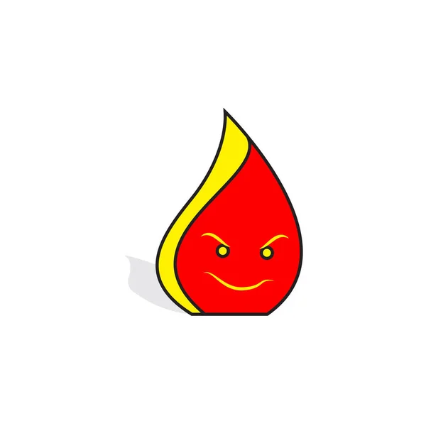 Ateş simgesi tasarımı. Maskot. Vektör 10