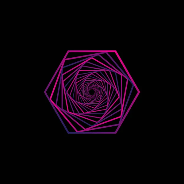Magenta soyut spiral tasarımı. Logo, simge, şablon ya da sosyal medyada paylaşım için hazır. Vektör 10