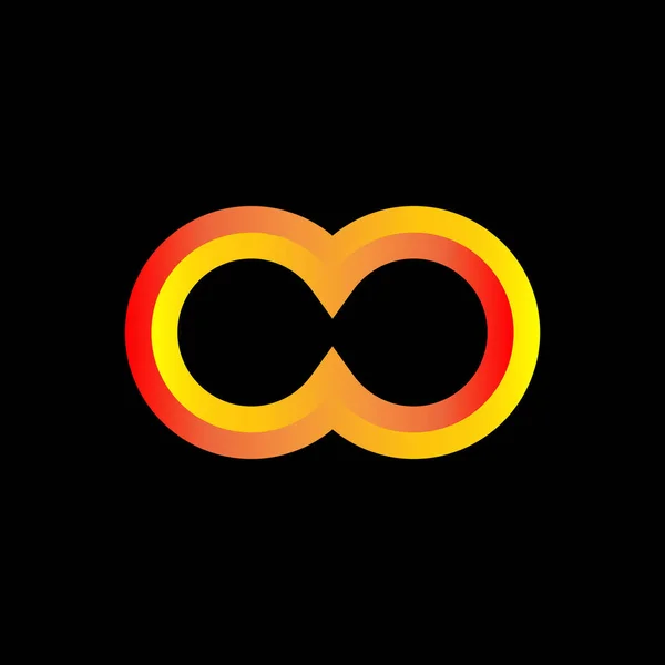 Modern Infinity logosu. Logo, simge, şablon vs. için mükemmel. Vektör 10