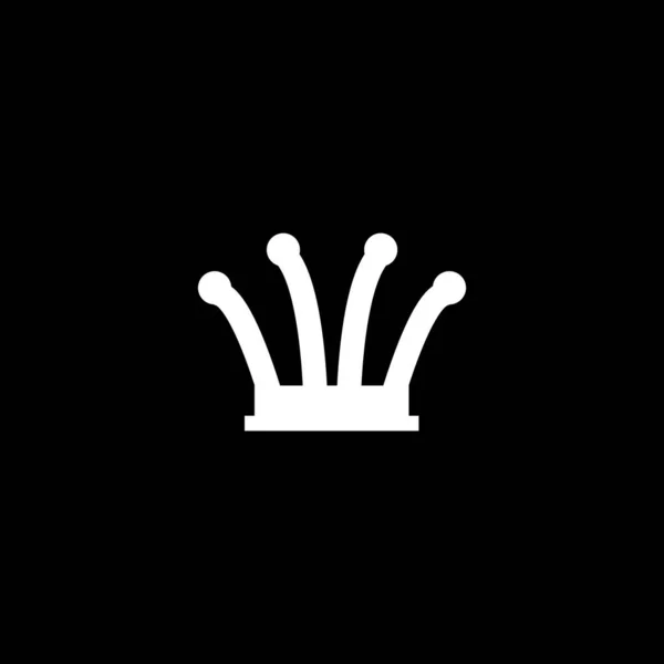 Reine Pièce Échecs Logo Texte Peut Être Ajouté Dans Menu — Image vectorielle