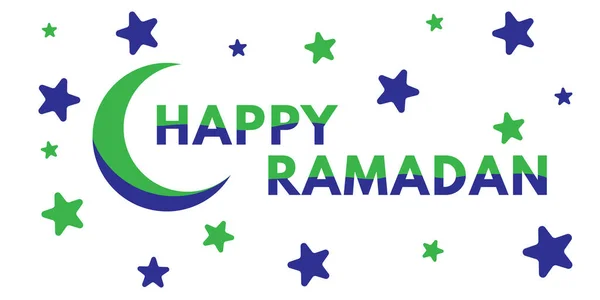 Feliz Tipografía Ramadán Perfecto Para Tarjeta Felicitación Banner Póster Venta — Vector de stock