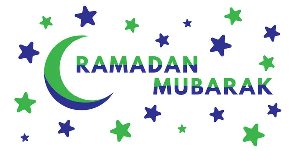 Tipografía Ramadán Mubarak Perfecto Para Tarjeta Felicitación Banner Póster Venta — Vector de stock