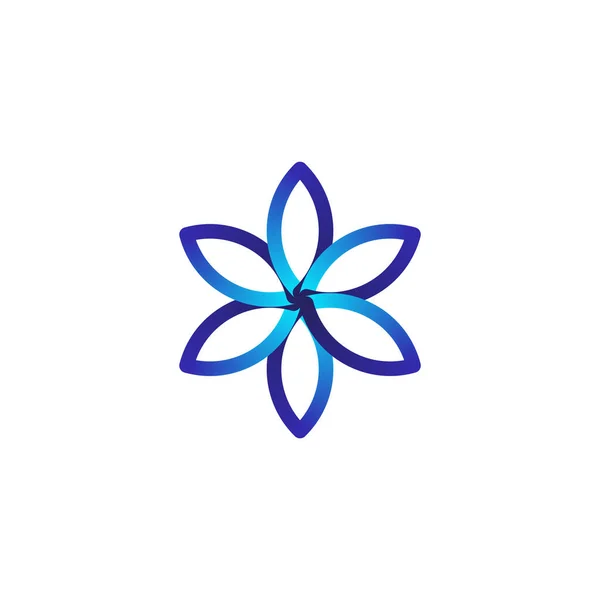 Desain Bunga Bercahaya Yang Abstrak Siap Untuk Logo Ikon Templat - Stok Vektor