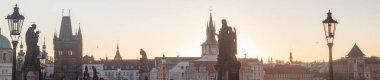 sonbaharda Prag'da Cityscape