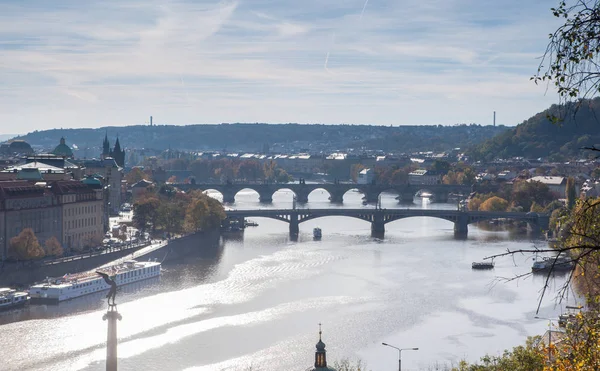 sonbaharda Prag'da Cityscape