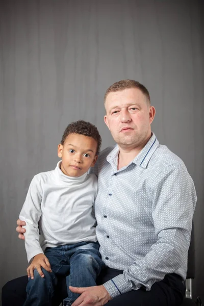 Батько і син — стокове фото