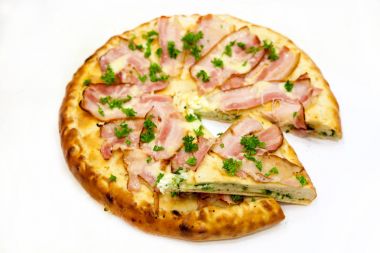Pizza, sucuklu, salamlı, peynir, hamur, gıda, hızlı,