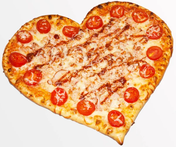 Pizza, Valentinstag, Valentinstag, Pizzaliebe — Stockfoto