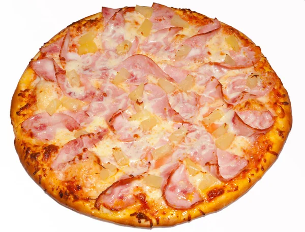 Pizza, pepperoni, salami, queso, masa, comida, rápido , — Foto de Stock