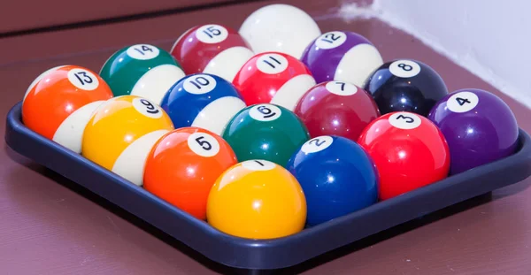 Biliárd, billiard labdák — Stock Fotó