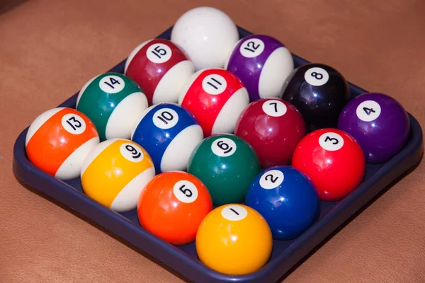 Billard, Billardkugeln — Stockfoto