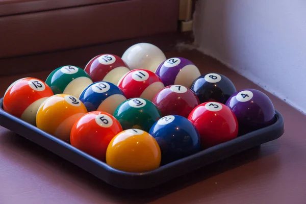 Bolas de billar, juego de mesa — Foto de Stock