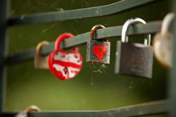 Puerta cerradura, amor — Foto de Stock