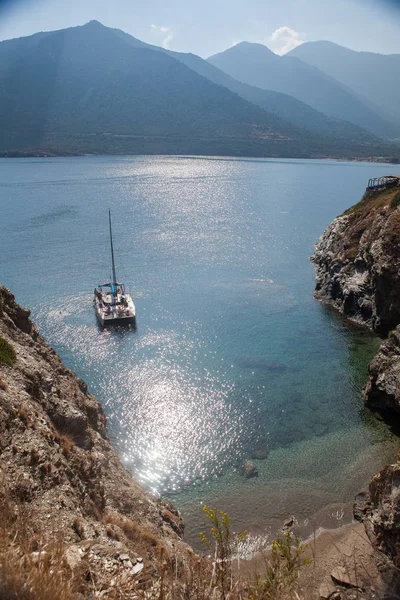 Landskap Semester Utflykt Grekland Kreta Bali Rethymnon Resor Resort Hotell — Stockfoto