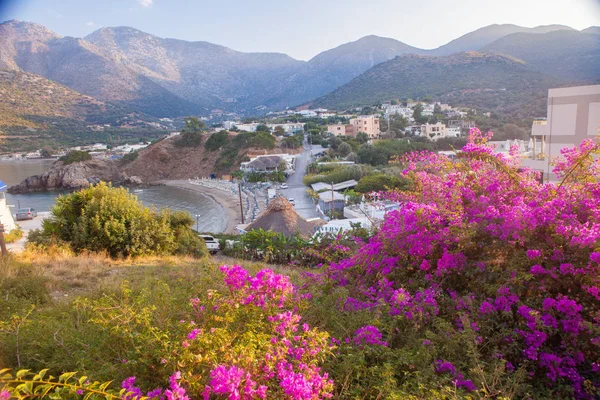 Landscape Vacation Excursion Greece Crete Bali Rethymnon Travel Resort Hotel — Stock Photo, Image