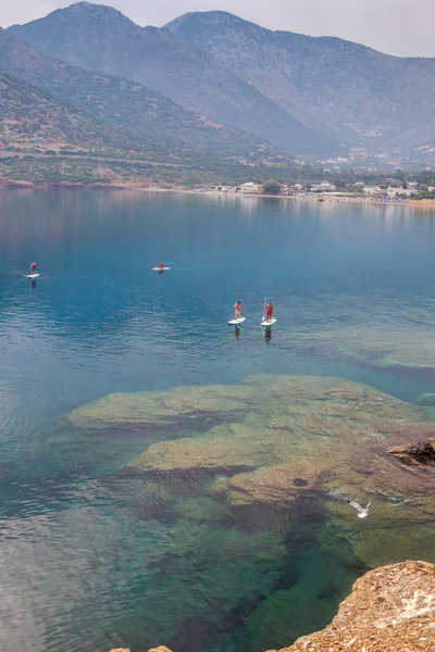 Landscape Vacation Excursion Greece Crete Bali Rethymnon Travel Resort Hotel — Stock Photo, Image