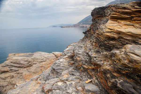 Paisagem Férias Excursão Grécia Creta Bali Rethymnon Viajar Recurso Hotel — Fotografia de Stock