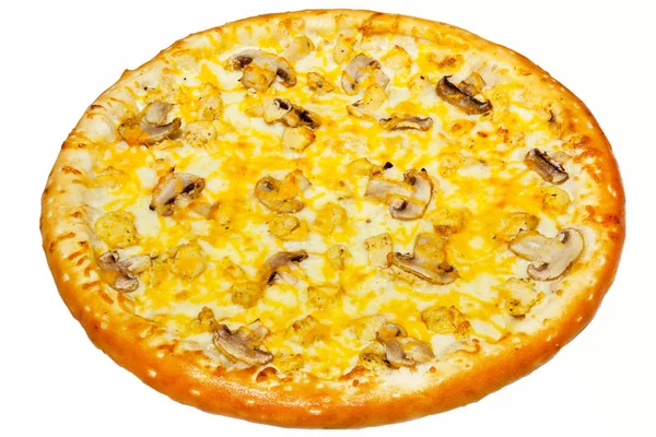 Sortimento Menu Restaurante Tiro Fundo Branco Pão Costeleta Salada Pizza — Fotografia de Stock