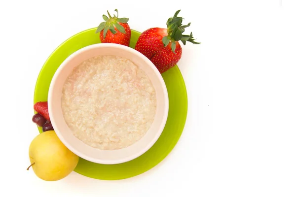 Heerlijk, gezond en creatief koken voor kinderen. Stap voor stap foto instructie. Stap één. Kopieerruimte. — Stockfoto