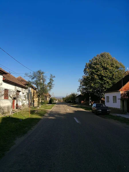 Rue Principale Holod Village Dans Nord Ouest Roumanie Dans Après — Photo