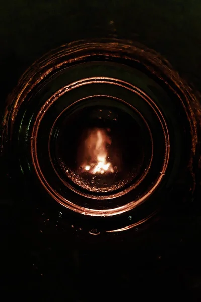 Das Feuer Glas — Stockfoto