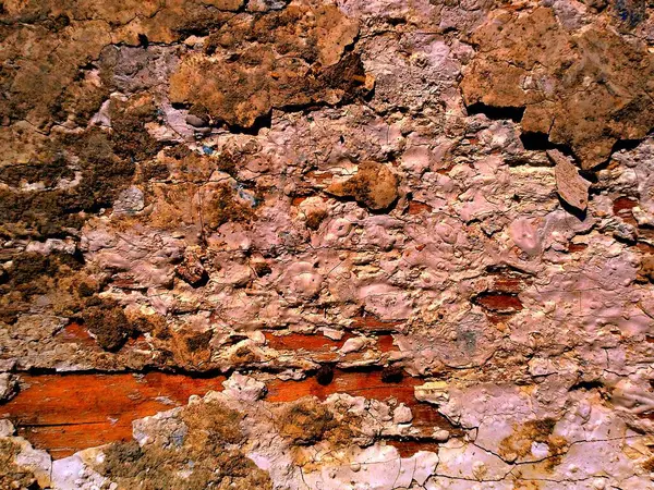 Eski boya kalıntıları olan ahşap tahta.