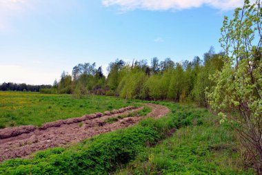 Yangınları önlemek için sürülmüş toprak şeridi