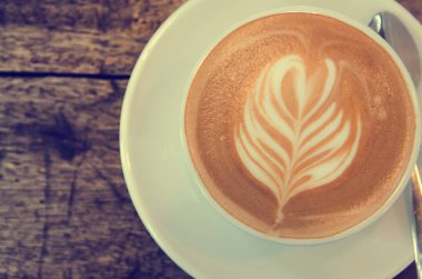 Kahve güzel Latte ile sanat