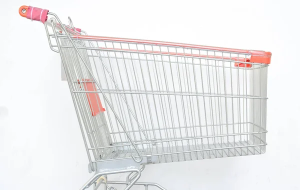 Shoping Cart White Background — Stock Photo, Image