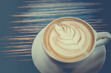 ahşap masa Cafe Latte sanat kahve Kupası 
