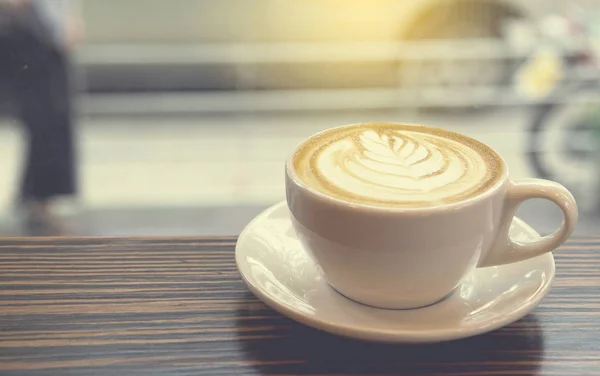 커피 컵에 커피가 게-빈티지 스타일 — 스톡 사진