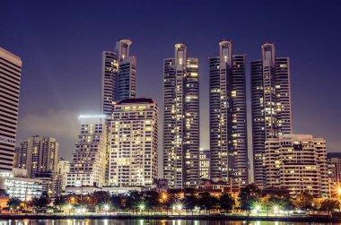 Bina Modern iş merkezleri Bangkok twilgi, peyzaj