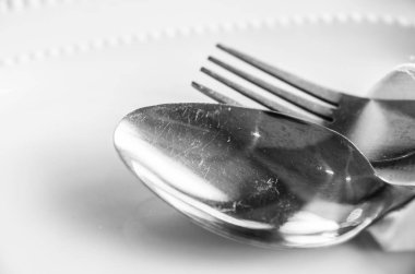 kaşık ve çatal plaka restoran